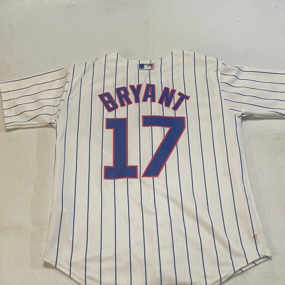 Majestic White and Blue Cubs Jersey Chris Bryant #17 - Picture 10 of 13